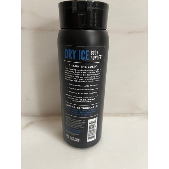 NEW Duke Cannon Dry Ice BODY POWDER Trench Warfare 6 oz Updated Formula - Picture 2 of 6